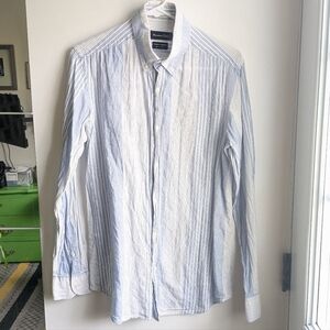 Light striped button down shirt